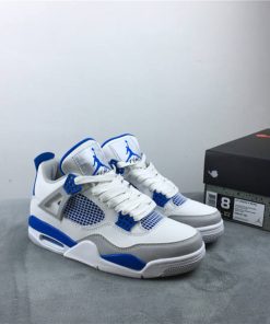 Jordan 4 Retro White Military Blue