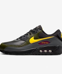 Air Max 90 GTX – Black/Cargo Khaki/Iron Grey/Tour Yellow