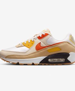 Air Max 90 SE – Summit White/Sesame/Lemon Wash/Safety Orange