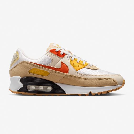 Air Max 90 SE – Summit White/Sesame/Lemon Wash/Safety Orange