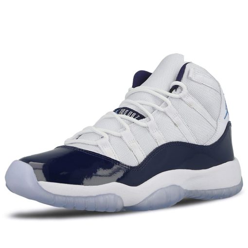 Air Jordan 11 Retro GS White-Midnight Navy Win like 82