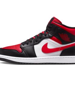 Air Jordan 1 Mid Black Red White