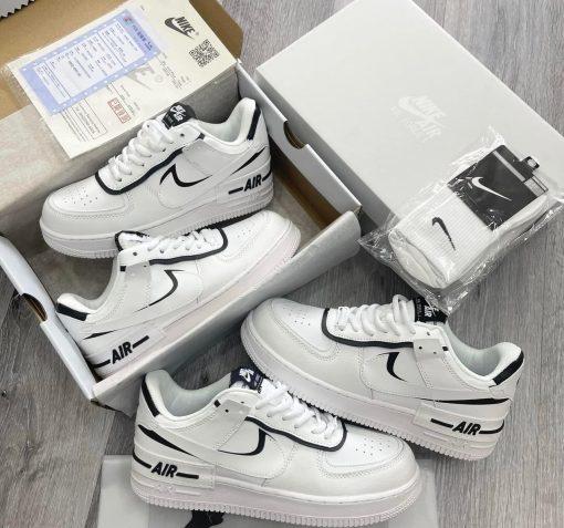 Air Force 1 Shadow Black x White