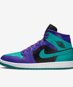 Air Jordan 1 Mid Dark Concord New Emerald