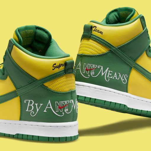 Supreme Nike SB Dunk High By Any Means Brazil