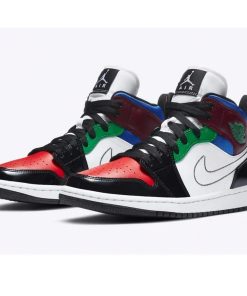 Jordan 1 Mid SE Black White Multi-Color