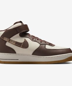 Air Force 1 Mid Brown Plaid