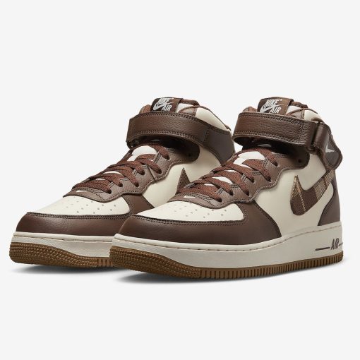 Air Force 1 Mid Brown Plaid