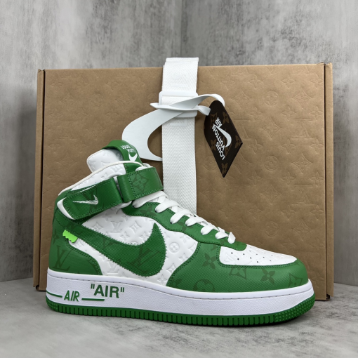 Louis Vuitton x Nike Air Force 1 Mid Green