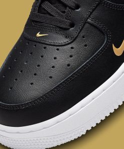 Nike Air Force 1 Low ’07 Black Metalic Gold