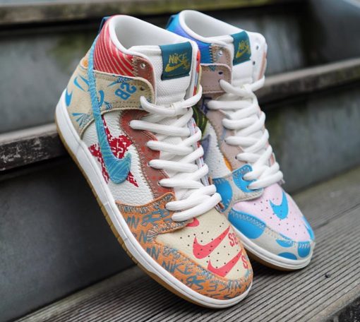 Thomas Campbell x SB Dunk High ‘What The’