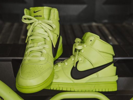 The AMBUSH x Nike Dunk High “Atomic Green”