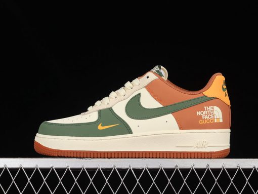 Nike Air Force 1 07 Low Green White Orange