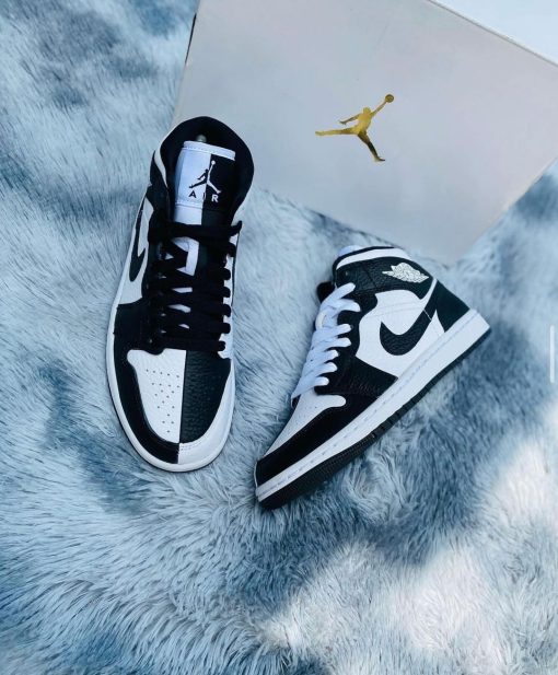 Air Jordan 1 Mid “Split” (Black/White)