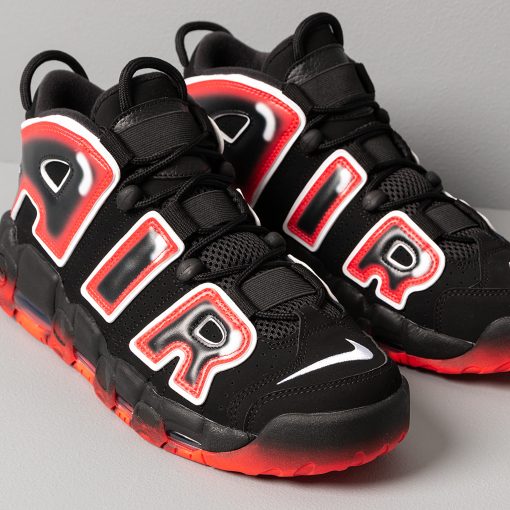 Nike Air More Uptempo ‘Black White Laser Crimson’