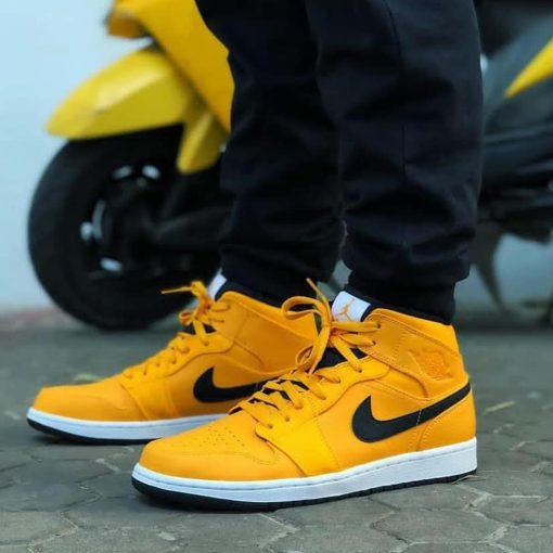 Air Jordan 1 Mid Full Bright Taxi Yellow