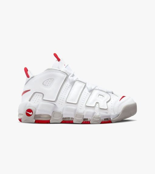 Nike Air More Uptempo 96 White Grey Red