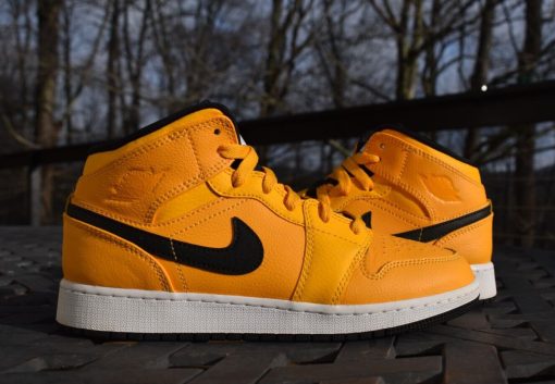 Air Jordan 1 Mid Full Bright Taxi Yellow