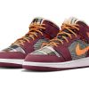 Air Jordan 1 Mid SE Plaid (GS)