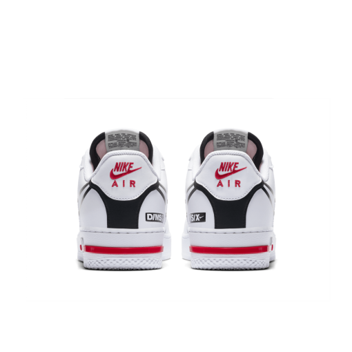 Air Force 1 React White_Black_True Red